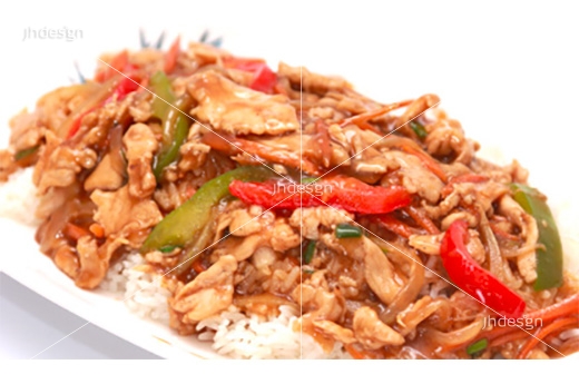 SP7.Riz au poulet sauté aux oignons